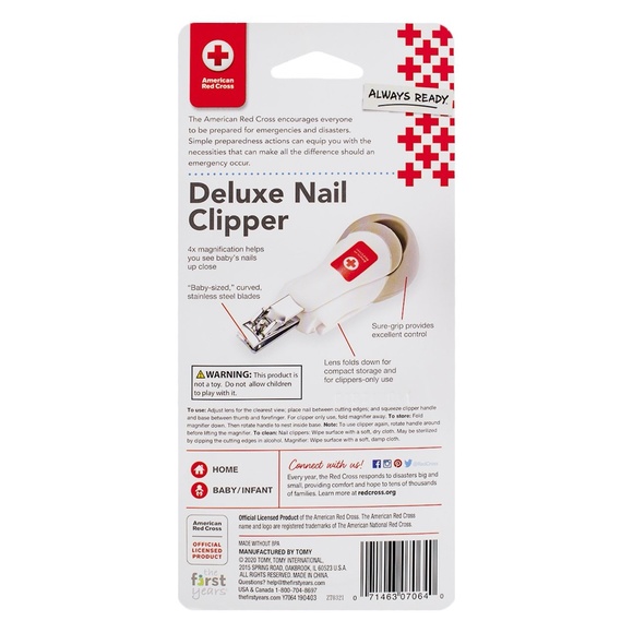 American Red Cross Deluxe Nail Clipper with Magnifier - Picture 2 of 2
